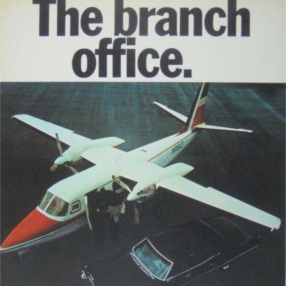 Turbo II Commander Branch Office Vintage Aviation Advertisement Print 1967 - Picture 2 of 2